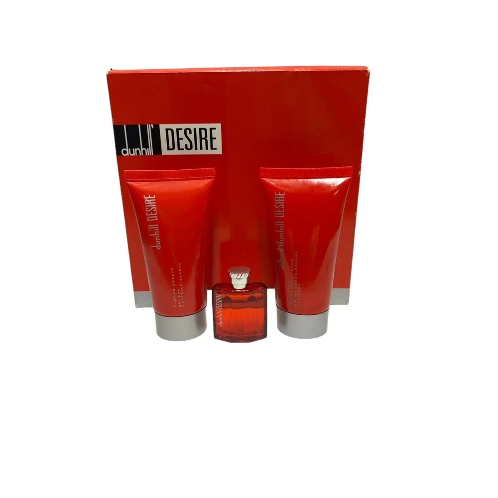 DUNHIL DESIRE 3 PIECE MINI EDT‎ Shower Breeze After Shave Balm New